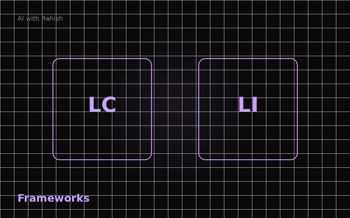 LangChain vs LlamaIndex: Which Should You Choose? — cover illustration for AI with Rahish blog