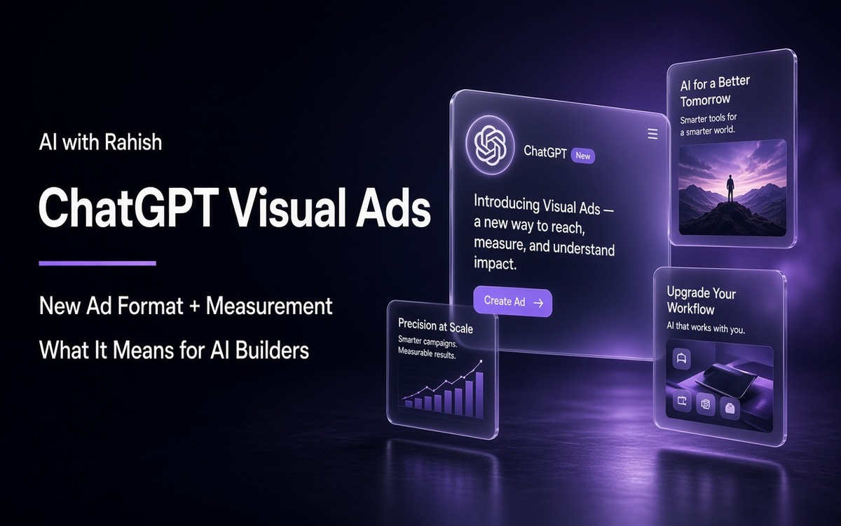 OpenAI Adds Visual ChatGPT Ads as Weekly Users Hit 1.2 Billion — cover illustration for AI with Rahish blog