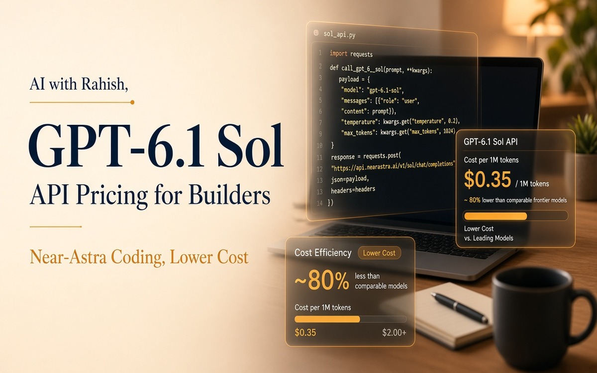 GPT-6.1 Sol Lands in the API With Near-Astra Coding at Lower Token Prices — cover illustration for AI with Rahish blog