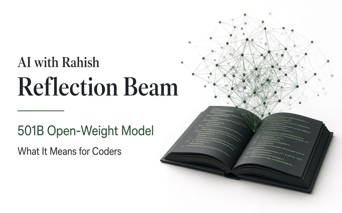 Reflection AI Unveils Beam, a 501B-Parameter Open-Weight Coding Model — cover illustration for AI with Rahish blog